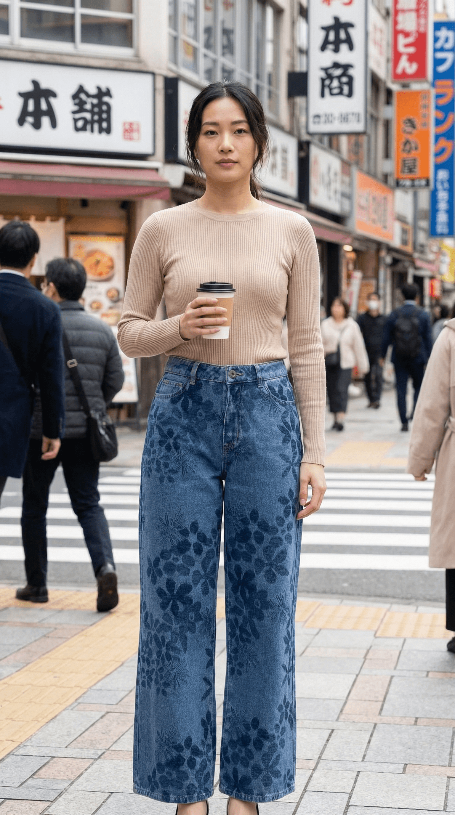 Blue Jeans on model in Tokyo